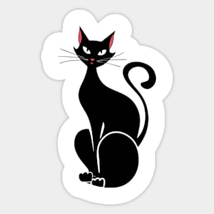 Black Cat Sticker